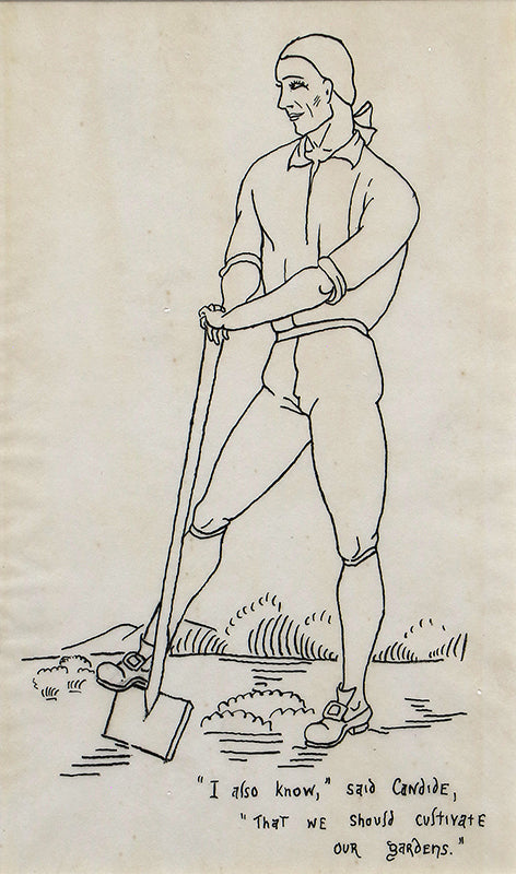 Rockwell Kent (1882-1971) artwork for sale. Illustration for Voltaire's Candide, Drawing, circa 1928, Denver, Colorado, Art Gallery)