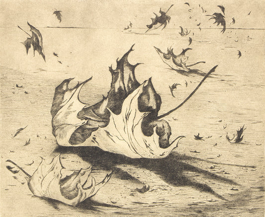November Leaves, Artist Proof, Print, circa 1947