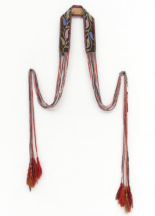 Classic Period Southeastern Beaded Sash, circa 1825-1850