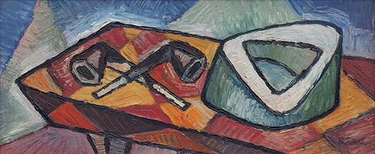 Untitled (Still Life with Tobacco Pipes), Painting, circa 1940