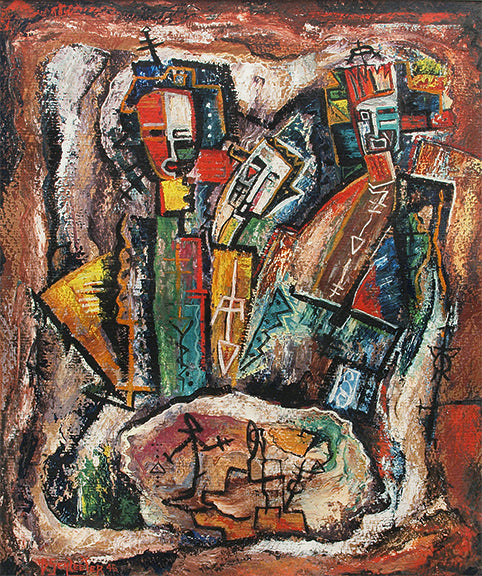 Howard Schleeter (1903-1976) artwork for sale. Invocation, Painting, 1946, Denver, Colorado, Art Gallery)