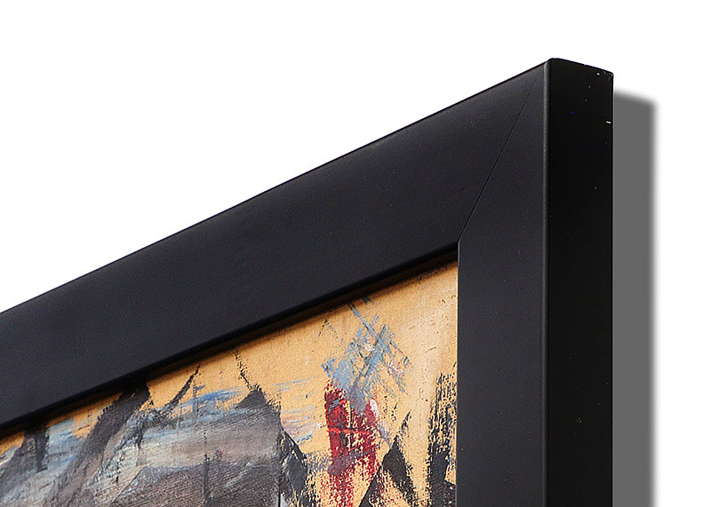 Untitled (Abstract in Orange, Black, Blue, and Red), Painting, 1956