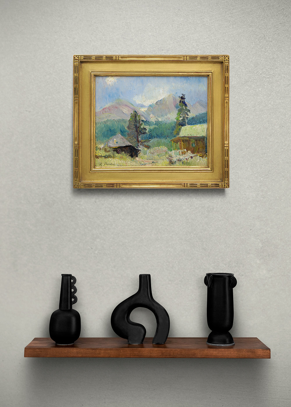 Untitled (Cabin near Estes Park, Colorado), Painting, circa 1927