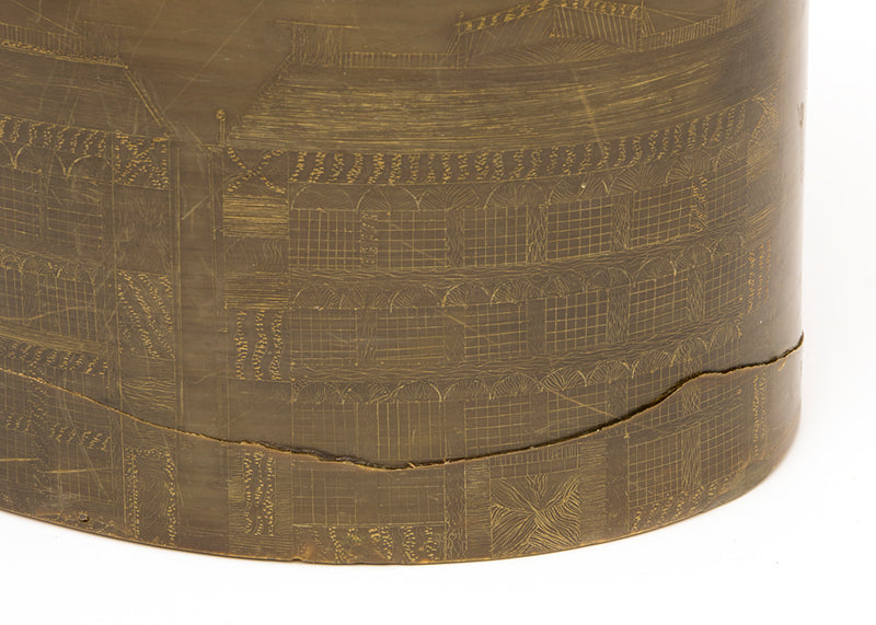 Baleen Box with Incised Maritime Scene, circa 1900