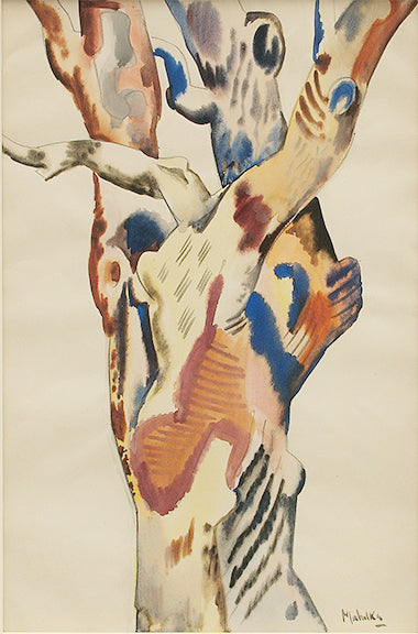 Jan Matulka (1890-1972) artwork for sale. Tree, Painting, circa 1925, Denver, Colorado, Art Gallery)