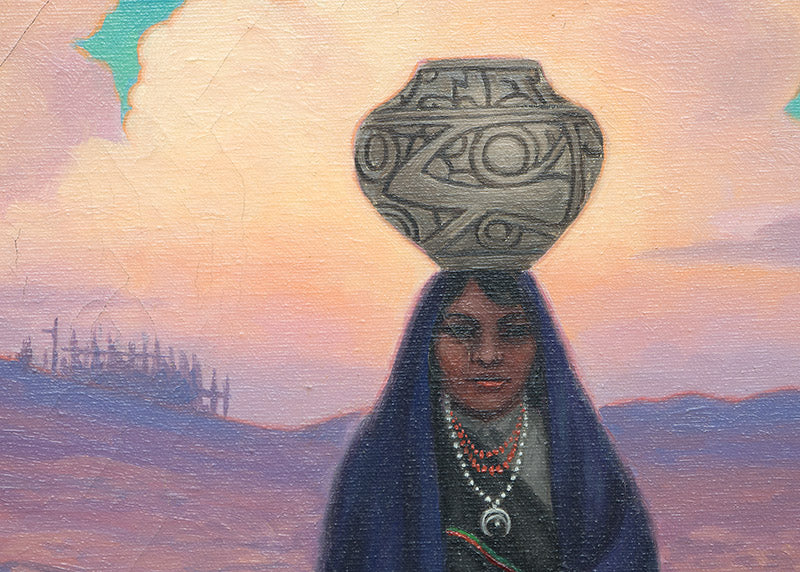 Zuni Woman and Child (New Mexico), Painting, 1931