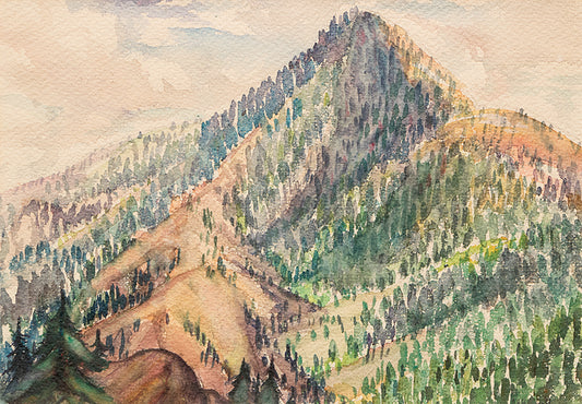 Cameron's Cone (Above Colorado Springs, Colorado), Painting, circa 1930