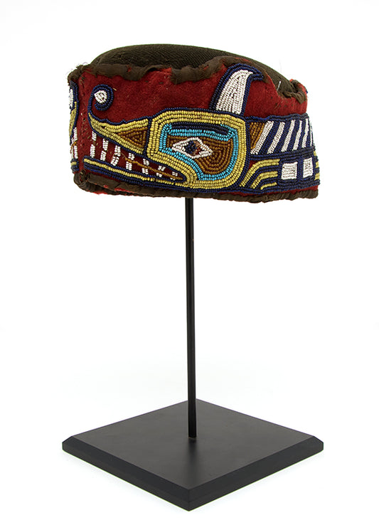 Beaded Head Ring with Sisiutl Design, circa 1890