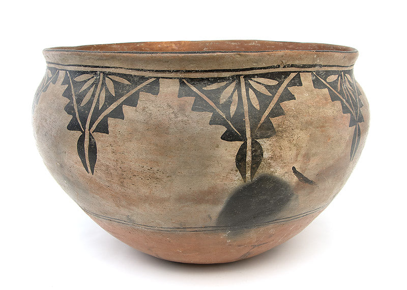 Polychrome Pottery Dough Bowl, circa 1920
