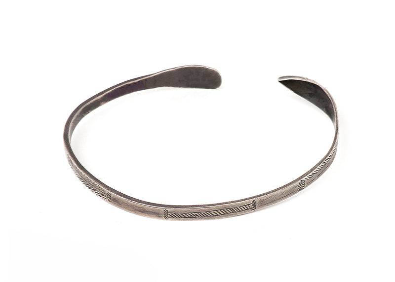 Northwest Coast artwork for sale. Stamped Silver Cuff Bracelet, Denver, Colorado, Art Gallery)