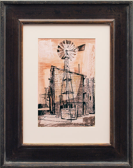 Windmill on the Plains, Painting, 1941