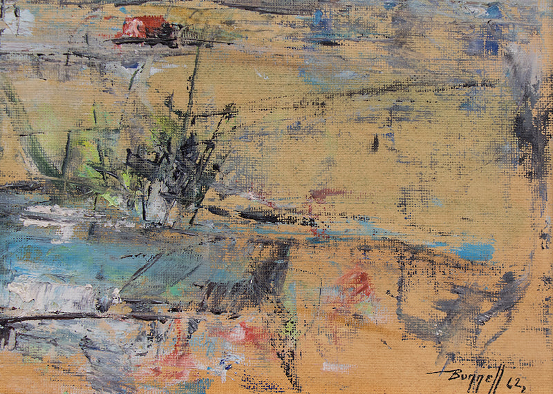 Untitled (Abstract, Mountains near Colorado Springs), Painting, 1962