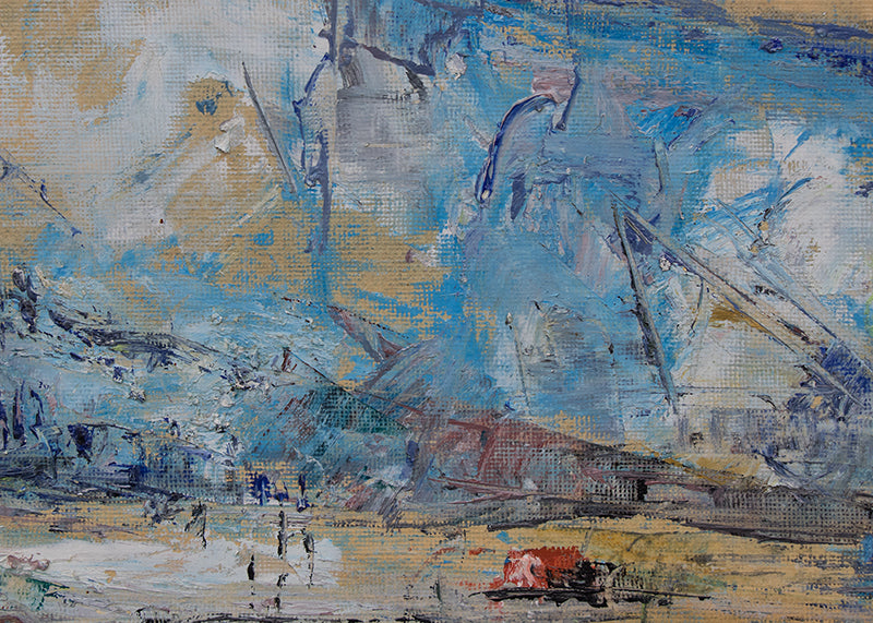Untitled (Abstract, Mountains near Colorado Springs), Painting, 1962
