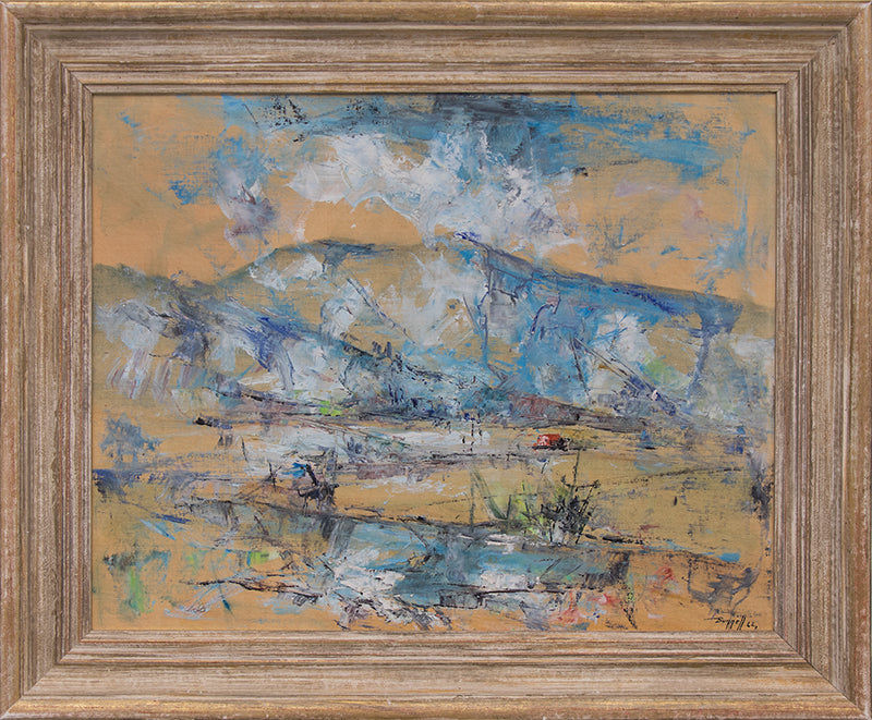 Untitled (Abstract, Mountains near Colorado Springs), Painting, 1962