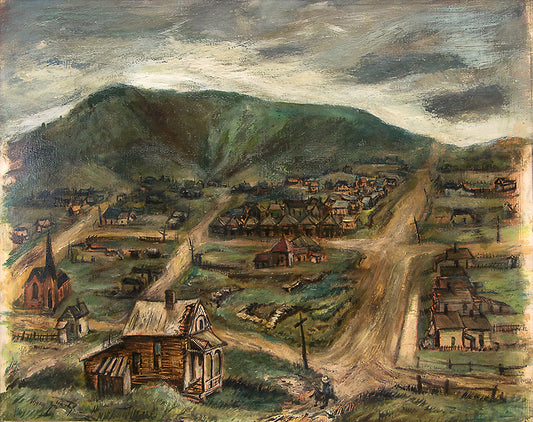Victor, Colorado, Painting, dated 1942