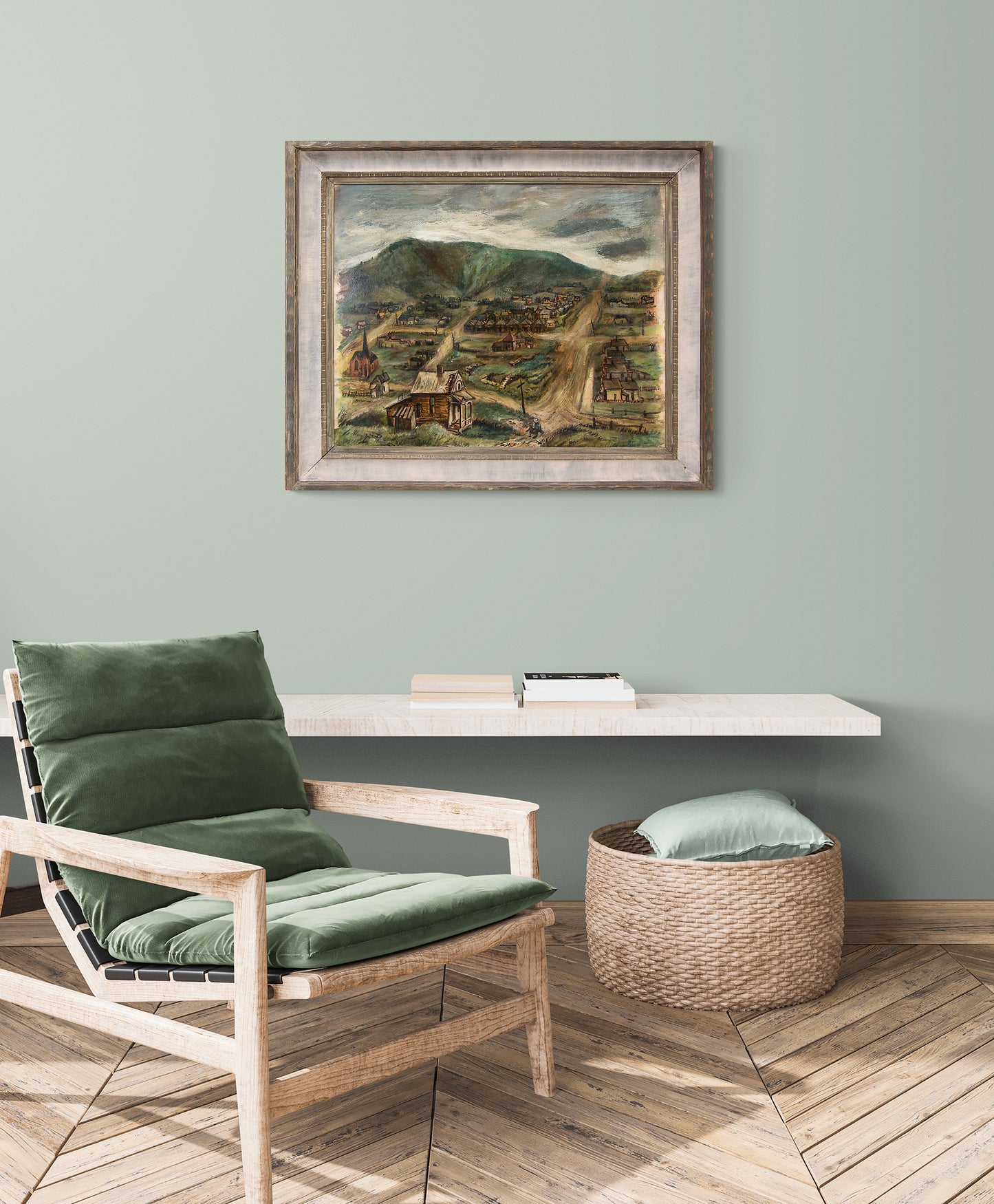 Victor, Colorado, Painting, dated 1942