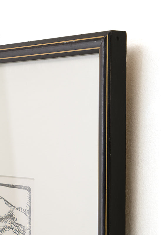 Saturday Morning (Market, Taos Plaza, New Mexico), Woodblock, circa 1950