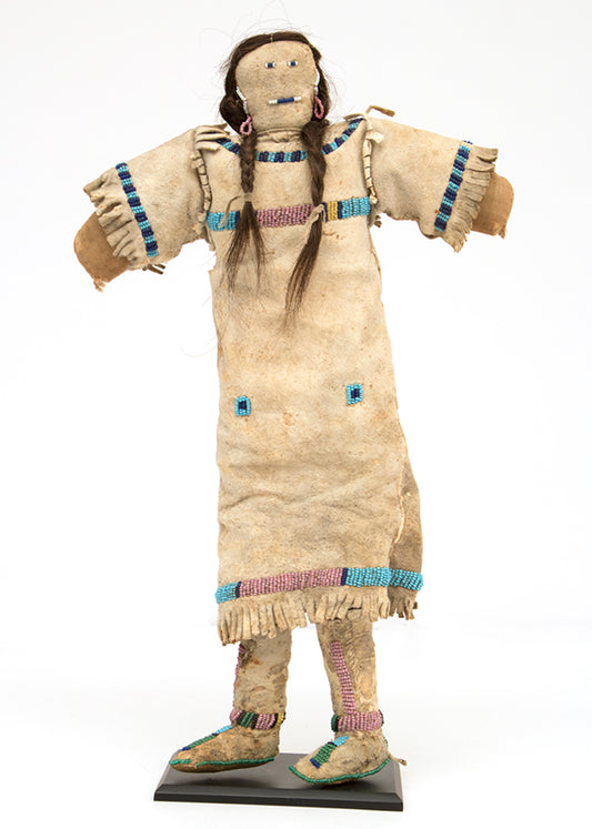 Beaded Hide Doll, circa 1890