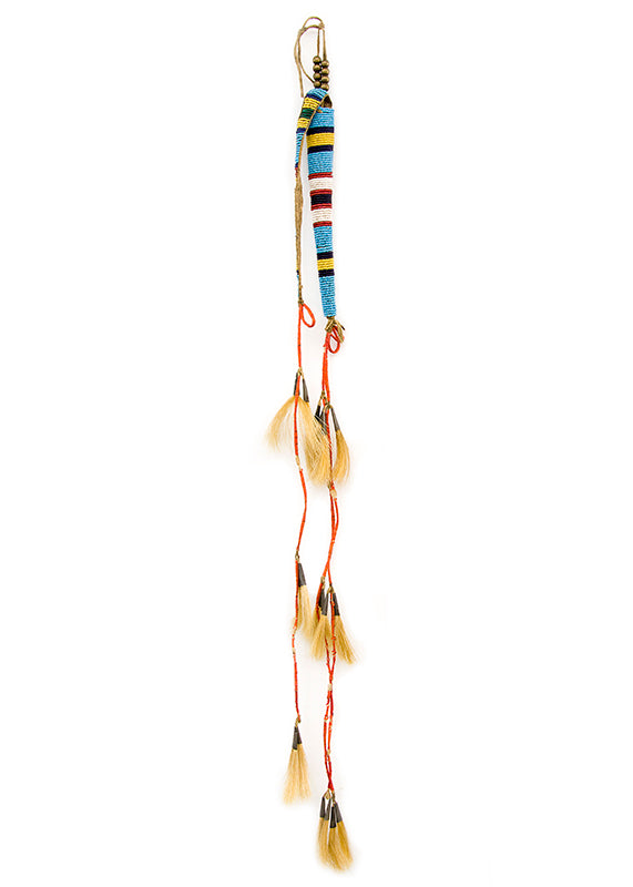 Sioux artwork for sale. Beaded Hide Awl Case, circa 1890, Denver, Colorado, Art Gallery)