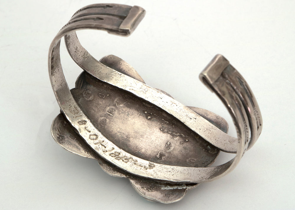 Navajo (Diné) artwork for sale. Vintage Old Pawn Cuff Bracelet, circa 1950, Denver, Colorado, Art Gallery)