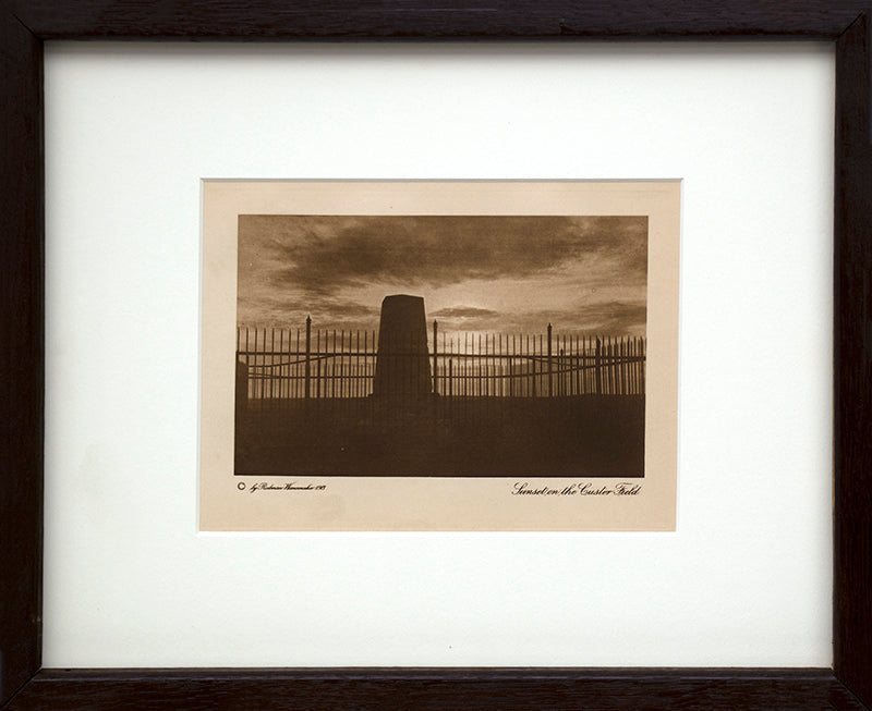 Sunset on the Custer Field, Photogravure, copyright 1913