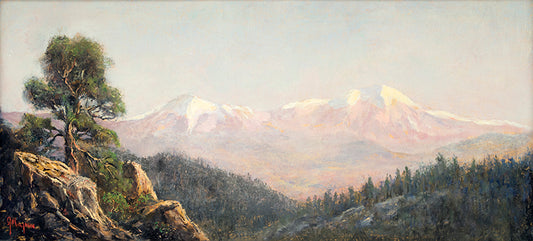 Spanish Peaks (Colorado), Oil Painting, circa 2010