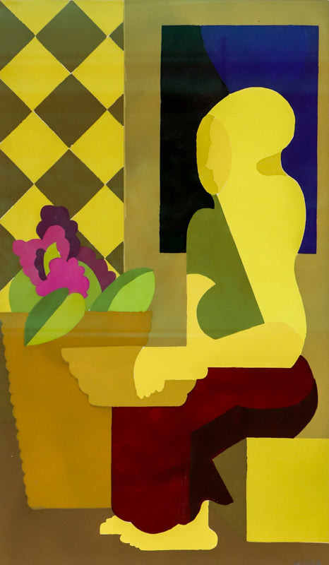 Untitled (Seated Figure in Still Life), Print, circa 1933