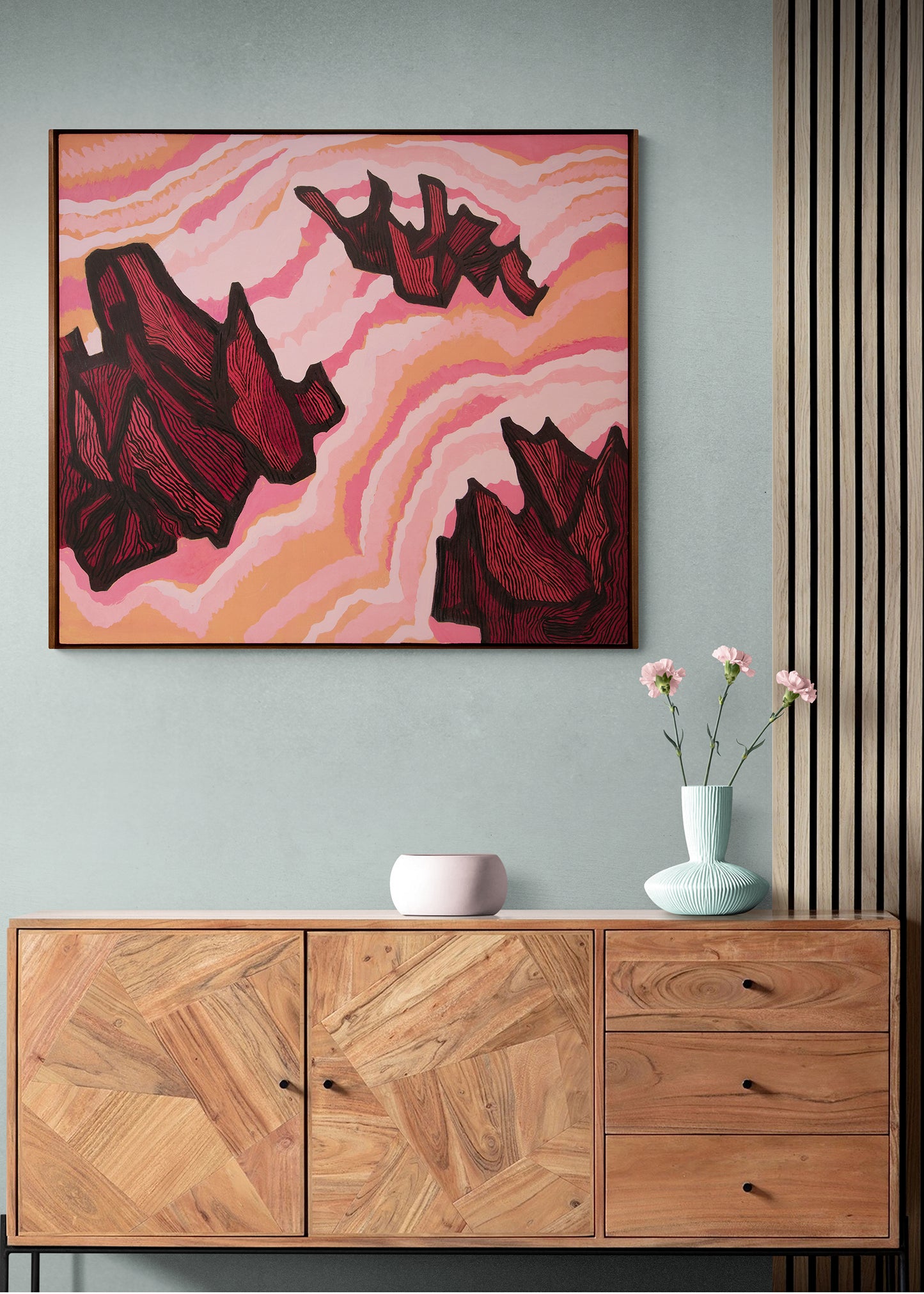 Jagged Sea (Ireland), Painting, circa 1968