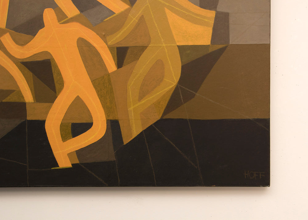 Action Series - Skater, Mixed Media Painting, circa 1975