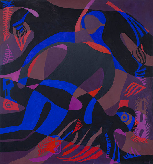 Dark Divers, Painting, circa 1985