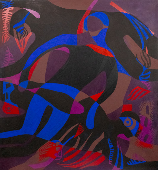 Dark Divers, Painting, circa 1985