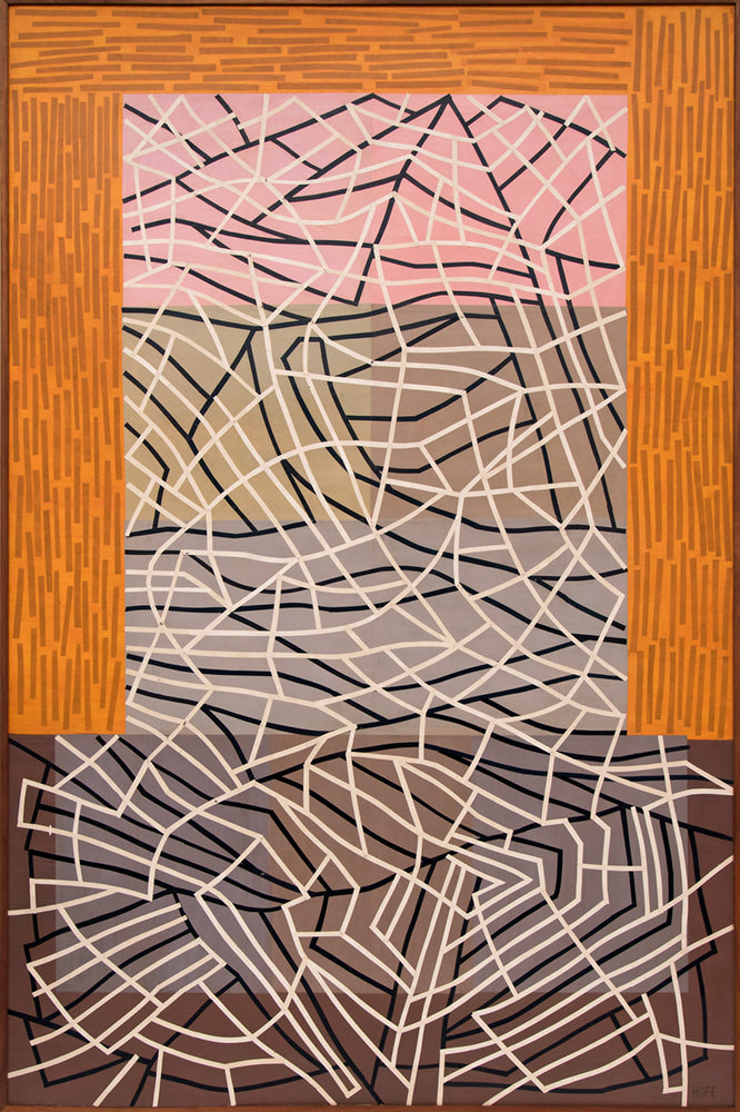 Stone Mountain, Mixed Media Painting, 1985