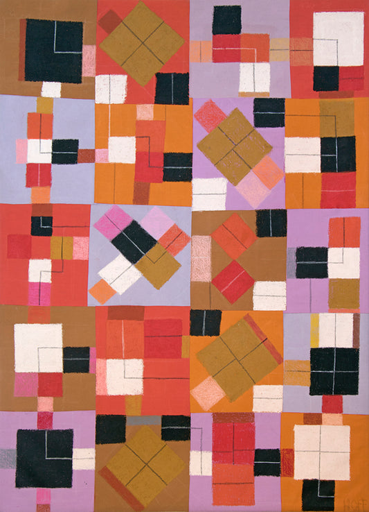 Squared Line, Painting, circa 1970