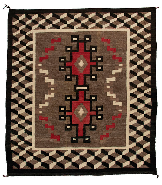 Trading Post Rug, circa 1940