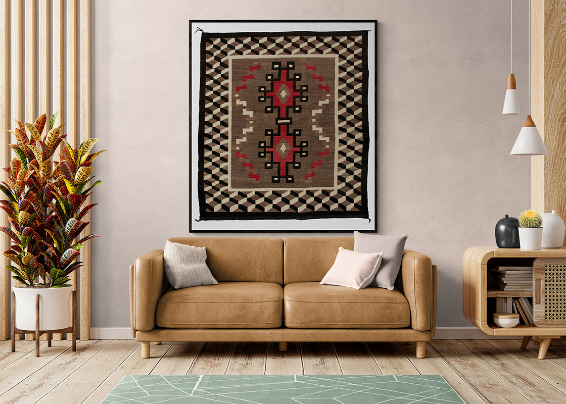 Trading Post Rug, circa 1940