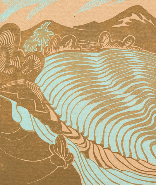 Pirouetting Paddies, Rice Terraces, Print