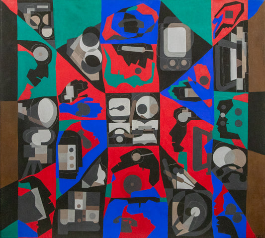 Media Man, Painting, circa 1974