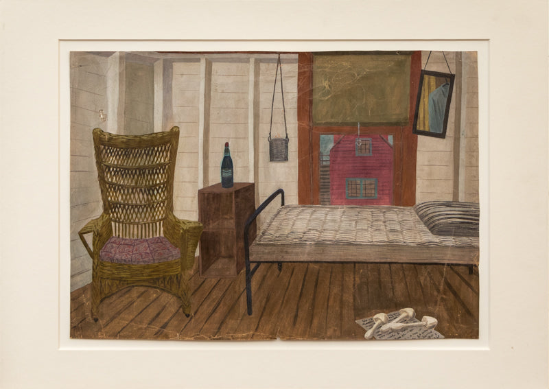 Poison Mushroom, Casein Painting, 1958