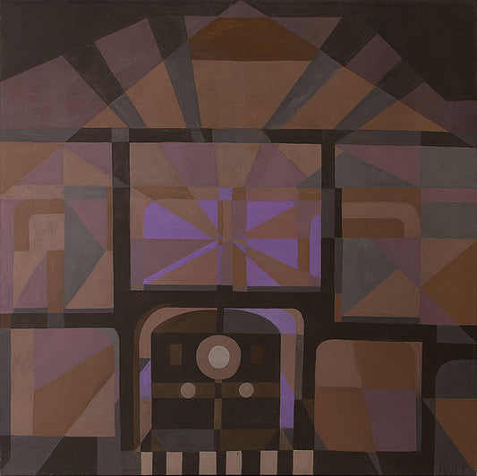 Quiet Station (Train), Painting, 1974