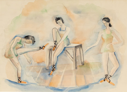 Untitled (Ballet Dancers), Painting, circa 1940