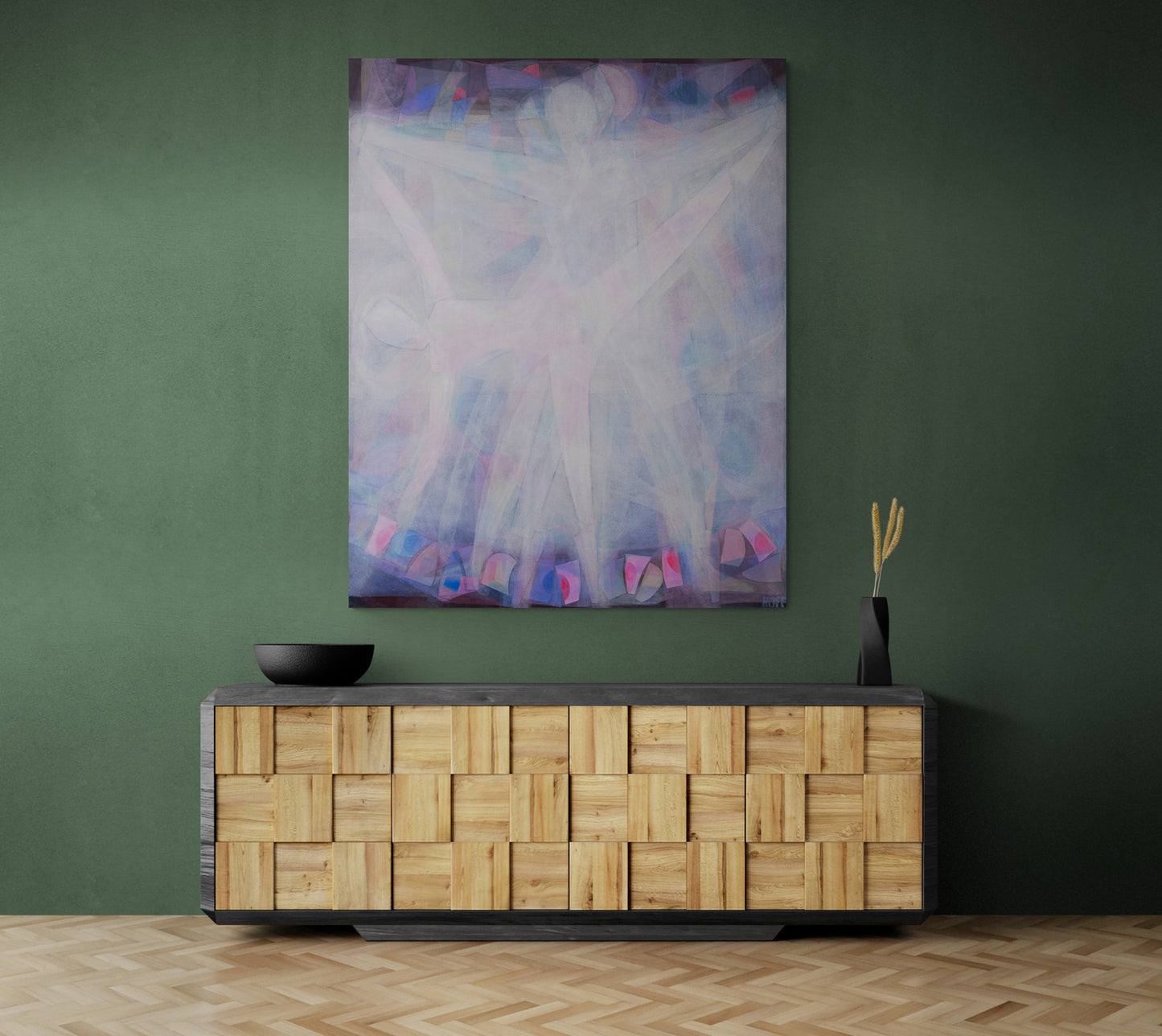 Duet (Two Dancers), Painting, 1973