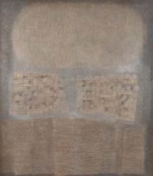 Untitled (Abstract in Brown, Gray, and Taupe), Painting, circa 1980