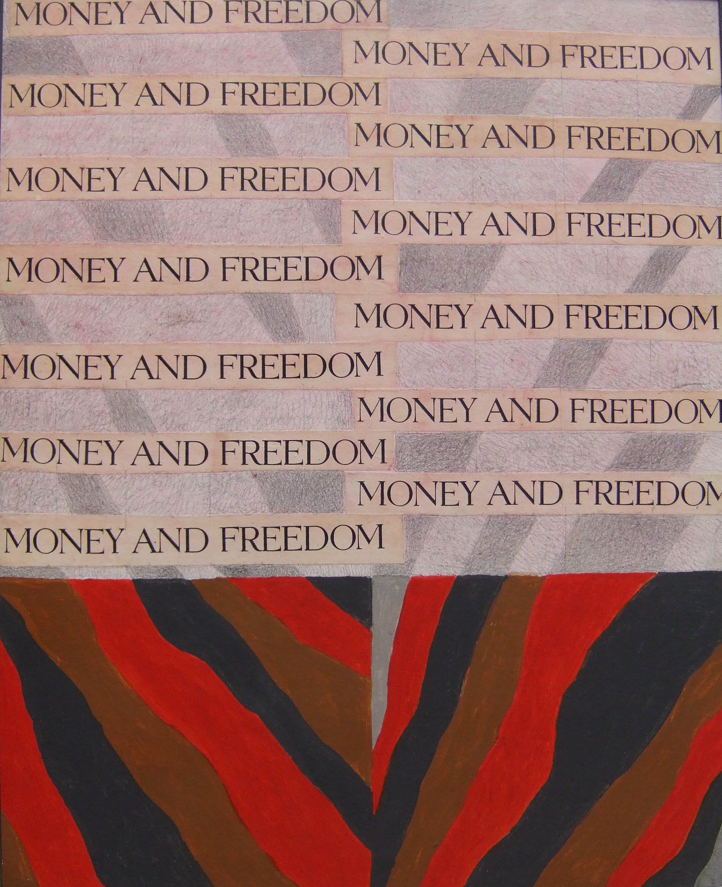Money and Freedom (Money Works Series), Painting, circa 1980