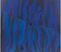 Untitled (Abstract in Blue and Indigo), Painting
