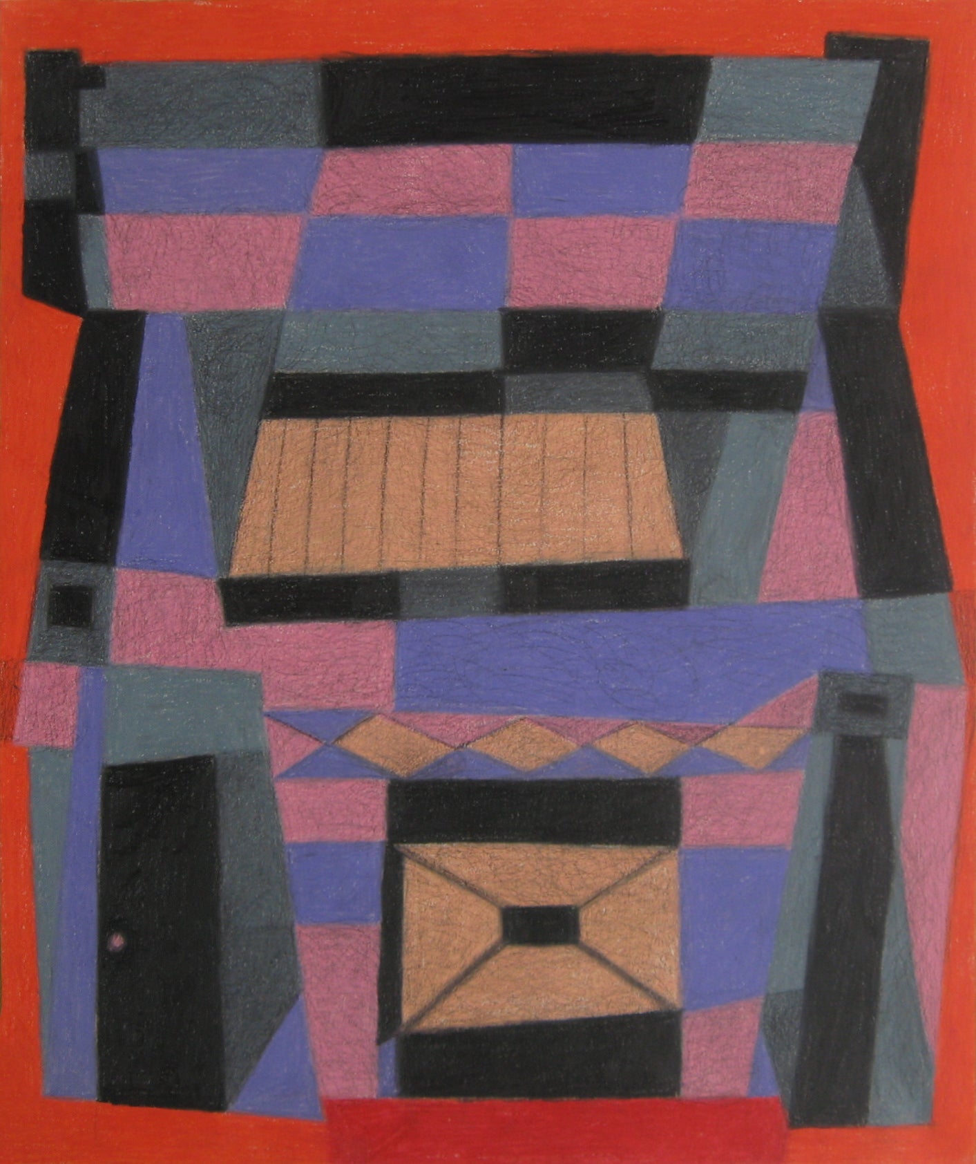 Untitled (Colored Blocks), Drawing