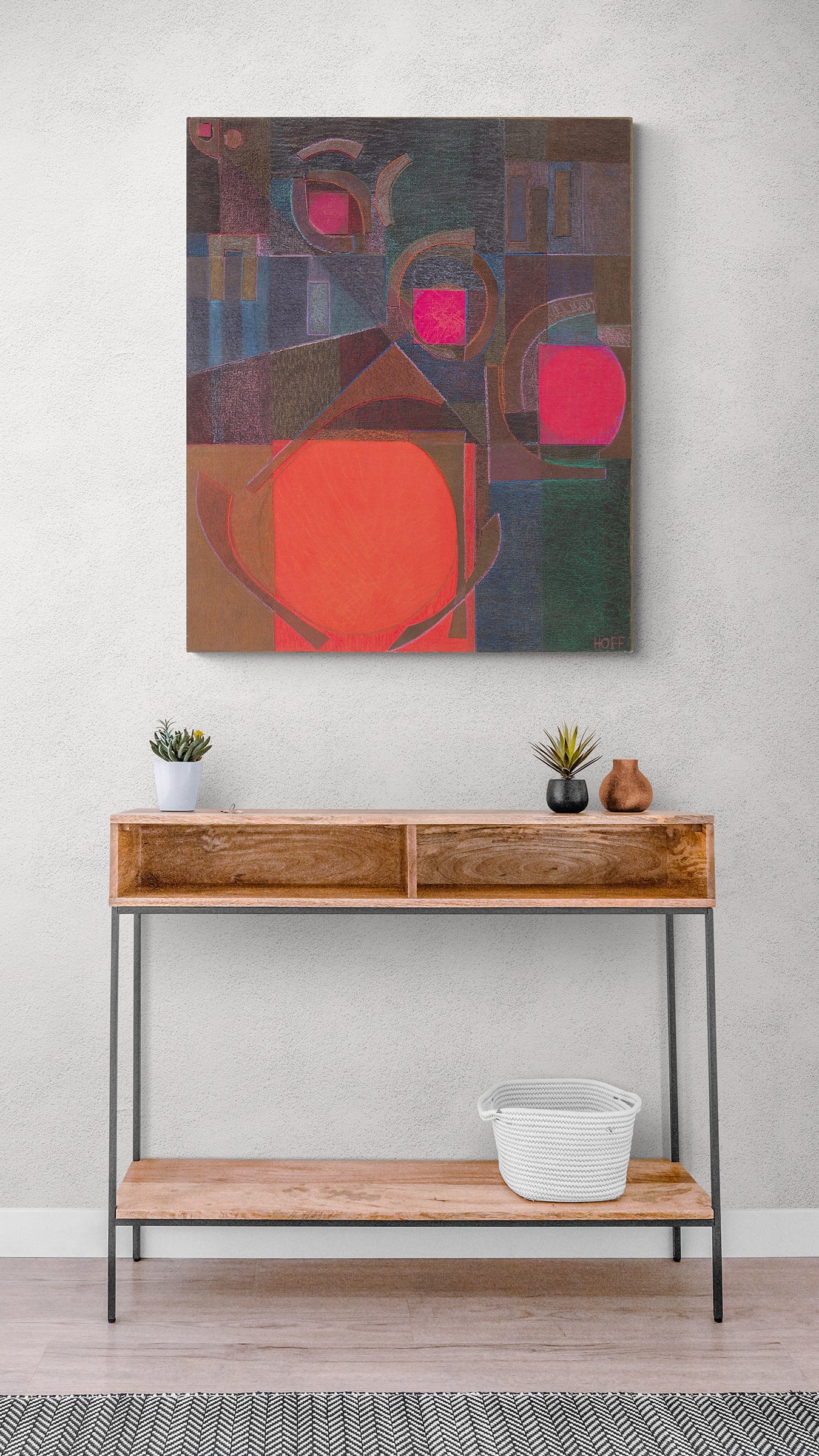 Lighted Street, Painting, 1986