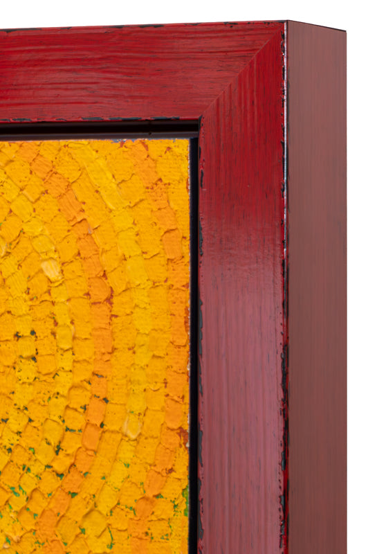 Behind The Masks (Three Women with Masks), Painting, circa 1990
