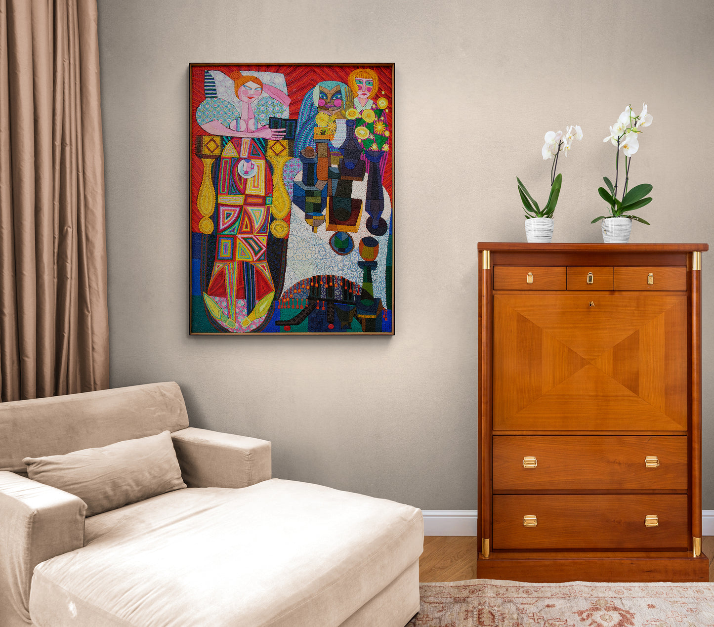 The Three Fates Confused (Three Abstracted Women), Painting, 1976