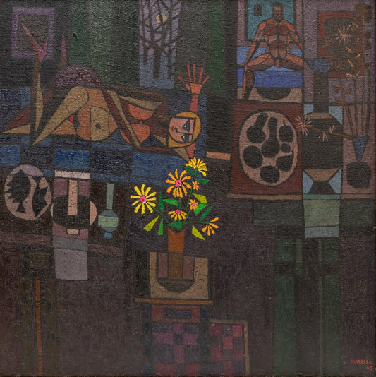 Persephone in the Underworld (Man and Woman), Painting, 1965