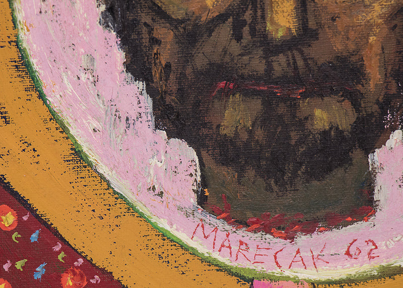 Salome with the Head of John the Baptist (Abstract Biblical Scene), Painting, 1962